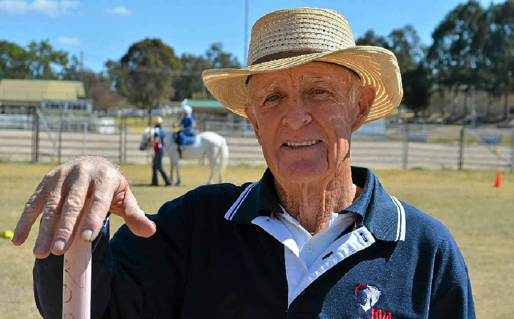 RIDING SCHOOL STORIES: Cyril Ryan rode a pony to school as a boy and is a regular volunteer at the Warwick RDA each Wednesday. RIDING SCHOOL STORIES: Cyril Ryan rode a pony to school as a boy and is a regular volunteer at the Warwick RDA each Wednesday.